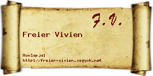 Freier Vivien névjegykártya